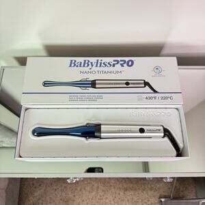BaBylissPRO Nano Titanium Reverse Taper Curling Wand (BNTWRTUC-320) New in Box
